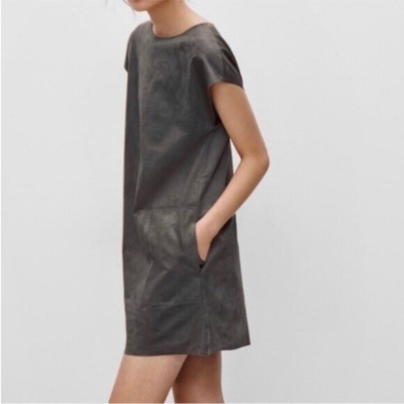 Aritzia Wilfred Free Nori Faux Suede Dress - Picture 1 of 15